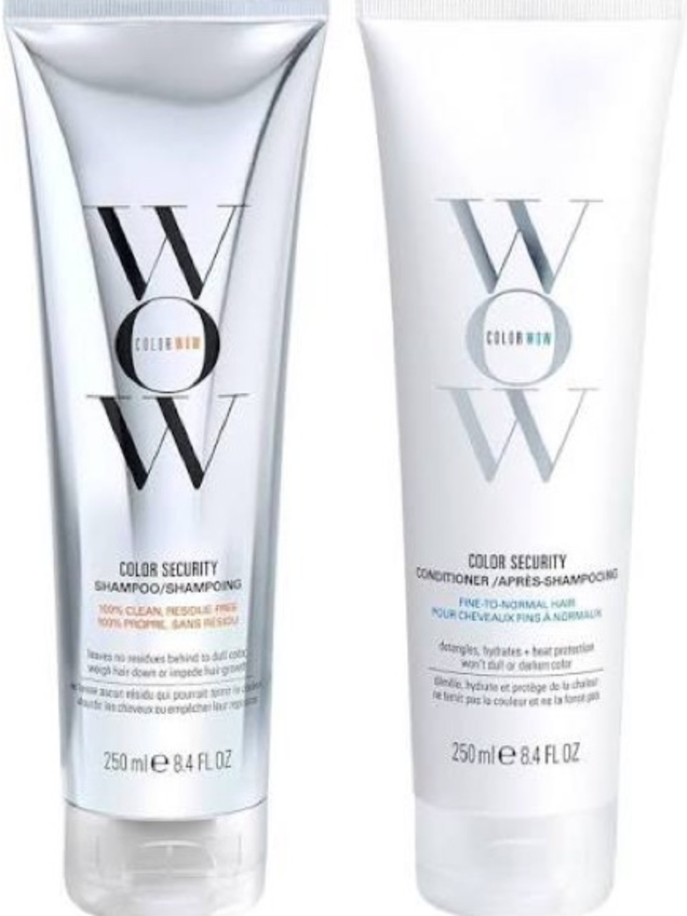 COLOR WOW Color Security Shampoo 8.4 oz & Conditioner Fine /Normal Hair 8.4 oz